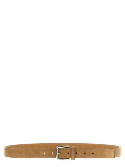Brunello Cucinelli Brown Buckle Belt In Green