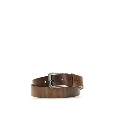 Brunello Cucinelli Brown Calf Leather Bos Taurus Regular Women's Belt