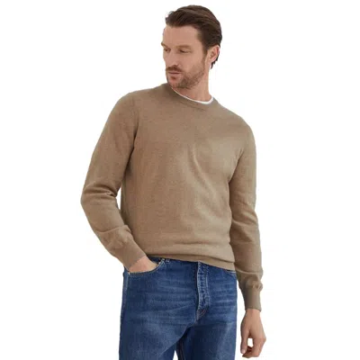 Brunello Cucinelli Brown Cashmere Sweater In Multi