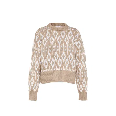 Brunello Cucinelli Brown Cashmere Women's Sweater