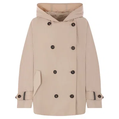BRUNELLO CUCINELLI BROWN COATS