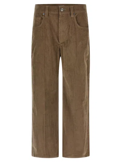 Brunello Cucinelli Brown Corduroy Pants