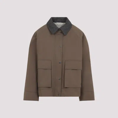 Brunello Cucinelli Brown Cotton Canvas Jacket