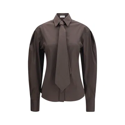 Brunello Cucinelli Brown Cotton Dress Shirt