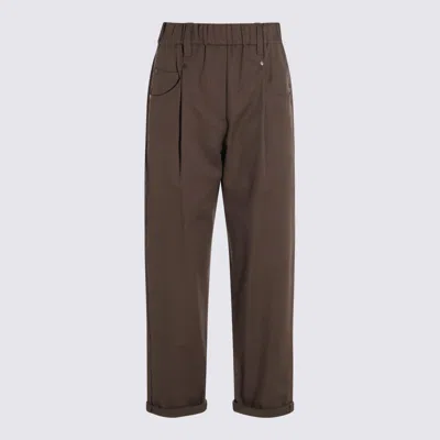 Brunello Cucinelli Brown Cotton Pants