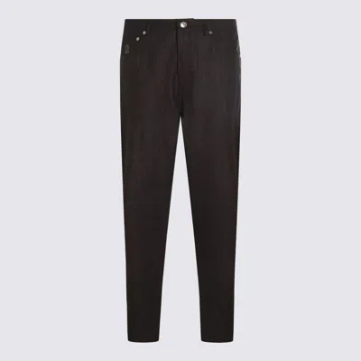 BRUNELLO CUCINELLI BROWN COTTON PANTS