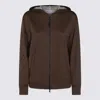 Brunello Cucinelli Brown Cotton Sweatshirt In Brown
