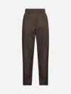 Brunello Cucinelli Brown Cotton Tapered Trousers
