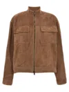 Brunello Cucinelli Brown Couture Suede Jacket In Brown