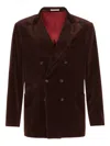 Brunello Cucinelli Brown Double-breasted Jacket In Brown