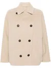 Brunello Cucinelli Double-breasted Jacket In Neutrals