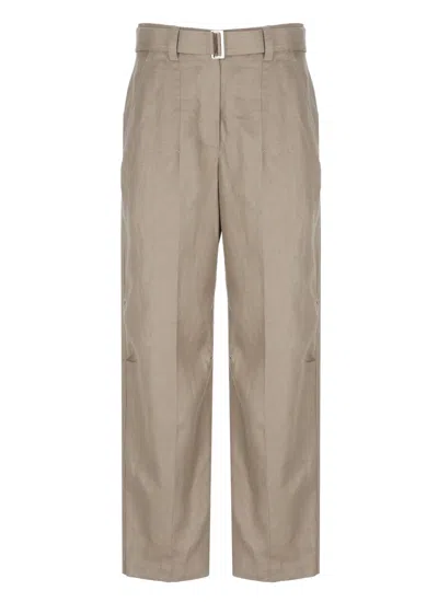 Brunello Cucinelli Straight Casual Pants In Beige