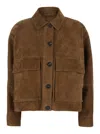 Brunello Cucinelli Brown Jacket With Classic Collar