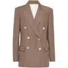 Brunello Cucinelli Women Linen Blend Double-breasted Jacket