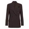 Brunello Cucinelli Tailored Blazer With Notched Lapels And Pockets In Brown