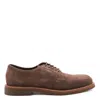 Brunello Cucinelli Brogues With Round Toe And Suede Finish In Burgundy