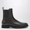 Brunello Cucinelli Leather Chelsea Boots In Black