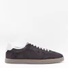 Brunello Cucinelli Dark Brown Leather Sneakers In Brown