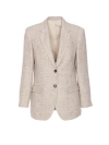 Brunello Cucinelli Single-button Blazer In Neutral