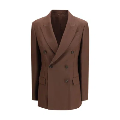Brunello Cucinelli Brown Linen Women's Blazer
