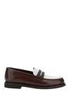 Brunello Cucinelli Brown Loafers With Monile Detail And Chain In Leather Woman In Brown