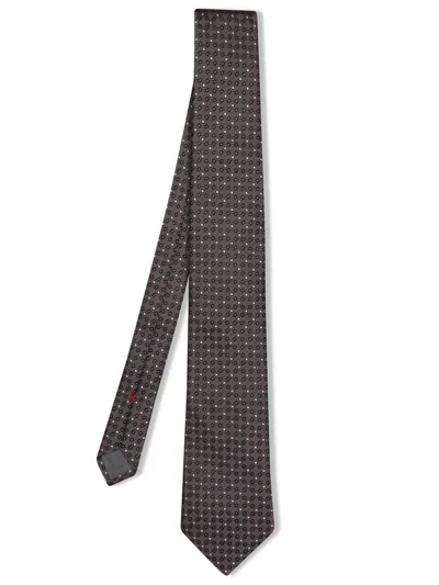 Brunello Cucinelli Brown Micro Pattern Tie