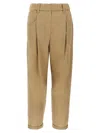 Brunello Cucinelli Brown Monile Pants In Brown