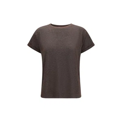Brunello Cucinelli Brown Nylon T-shirt