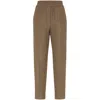Brunello Cucinelli Brown Linen Blend Trousers
