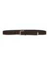 Brunello Cucinelli Brown Reversed Leather Belt