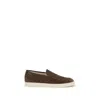 Brunello Cucinelli Brown Rubber Slip-on Loafers In Brown