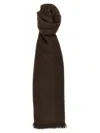 Brunello Cucinelli Micro Sequin Scarf Scarves And Foulards In Brown