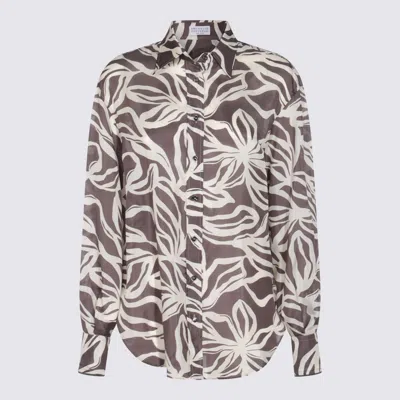 BRUNELLO CUCINELLI BROWN SHIRT