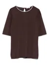 Brunello Cucinelli Brown Short Sleeve T-shirt
