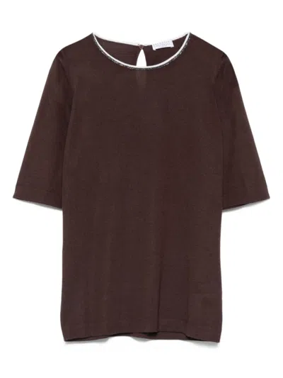 Brunello Cucinelli Brown Short Sleeve T-shirt