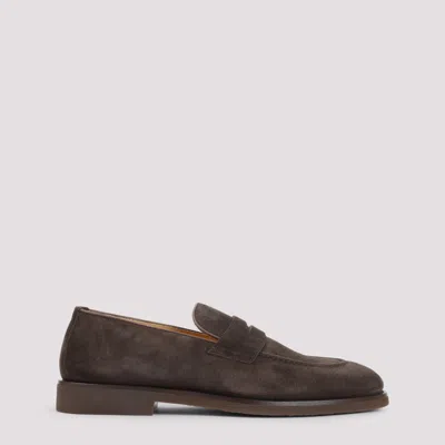 Brunello Cucinelli Brown Slip On Loafers