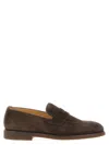 Brunello Cucinelli Suede Loafers In Brown