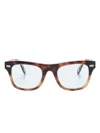 Brunello Cucinelli Wayfarer-frame Sunglasses In Brown