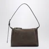 Brunello Cucinelli Brown Suede Bag With Monile
