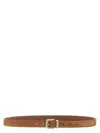 Brunello Cucinelli Men Suede Belt In Brown