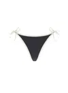 Brunello Cucinelli Brown Techno Jersey Bikini Slip In Black