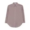 Brunello Cucinelli Brown Shirts In Burgundy