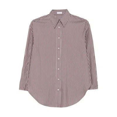 BRUNELLO CUCINELLI BRUNELLO CUCINELLI BROWN TOPS - SHIRTS WOMEN