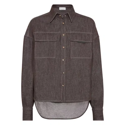 Brunello Cucinelli Brown Tops Women