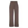 Brunello Cucinelli Cotton Moleskin Barrel Trousers In Brown