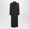 Brunello Cucinelli Brown Wool And Cashmere Coat In Brown