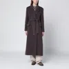 Brunello Cucinelli Brown Wool And Cashmere Coat In Multi