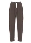 Brunello Cucinelli Wool And Cashmere Straight Trousers In Brown