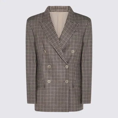Brunello Cucinelli Brown Wool Blazer