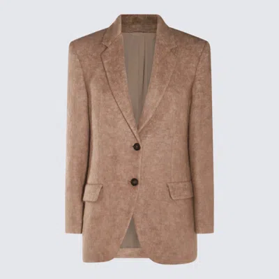 Brunello Cucinelli Brown Wool Blazer